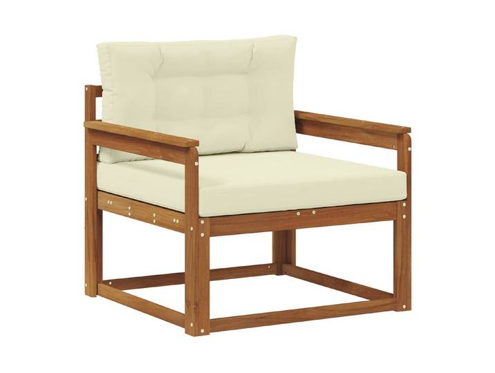 vidaXL Sofaelement Outdoor Mittelsofa Natur (1 St)