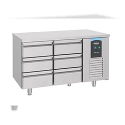 CombiSteel Gastro Edelstahl Kühltisch Kühltheke Kühlung -2/+8°C 6 Schubladen GN 1/1