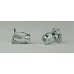 Käfig-Blindnietmuttern Stahl verzinkt - Klemmbereich 0,5 - 5,0 mm - M 6