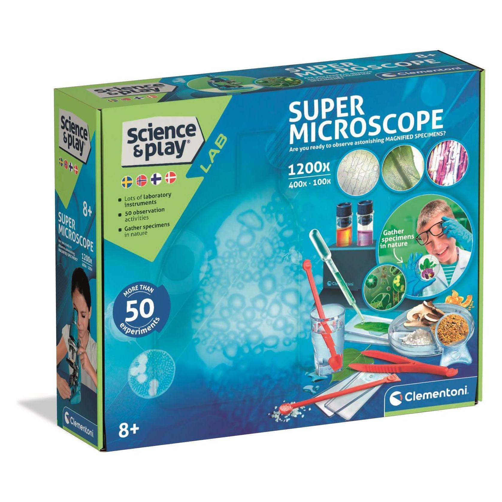 Clementoni - Super Microscope 1200x (I-78391) (I-78391)
