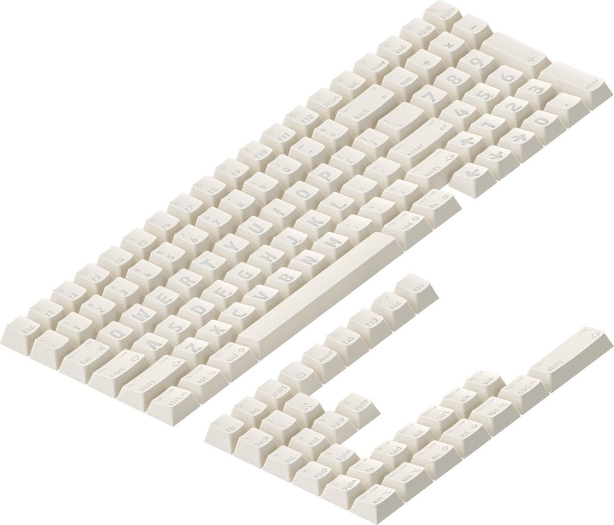 NuPhy Toetsenkapset voor Mechanisch Toetsenbord, Cream, Geschikt voor Canopus Shine-through, Cherry PC, Halo V2, Field HE en Gem ANSI US