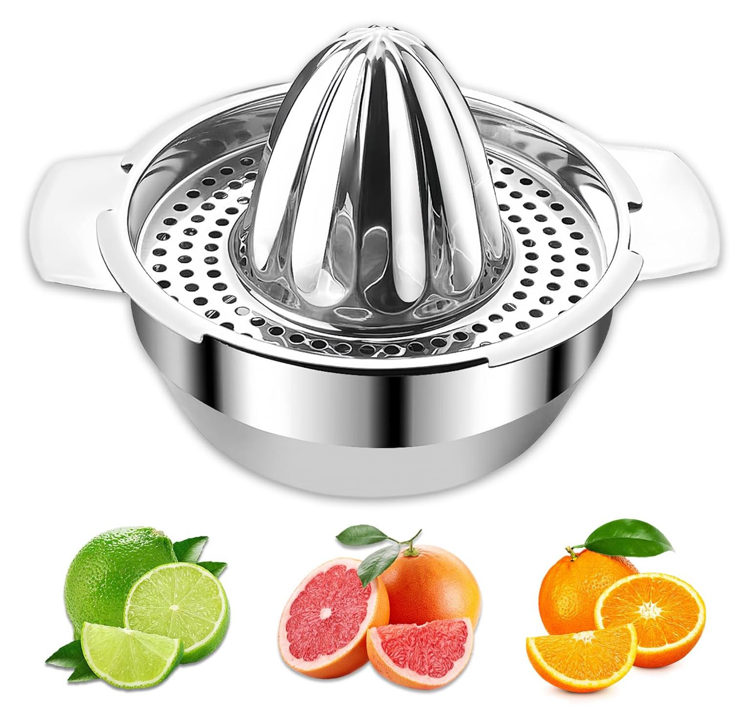 Dripio Roestvrijstalen handpers voor citrusvruchten, 450 ml