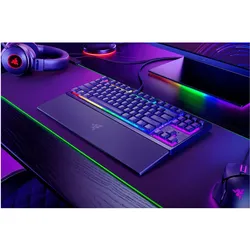 Razer Ornata V3 Tenkeyless Keyboard (US, Kabelgebunden), Tastatur, Mehrfarbig, Schwarz