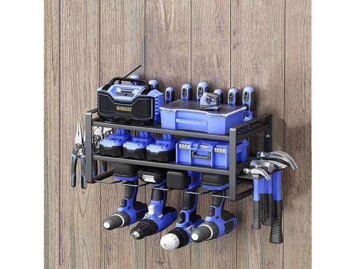 Support de rangement d'outils électriques, matériel mural, support d'outils pour perceuse électrique, armoire à outils, organisateur de rangement de Garage