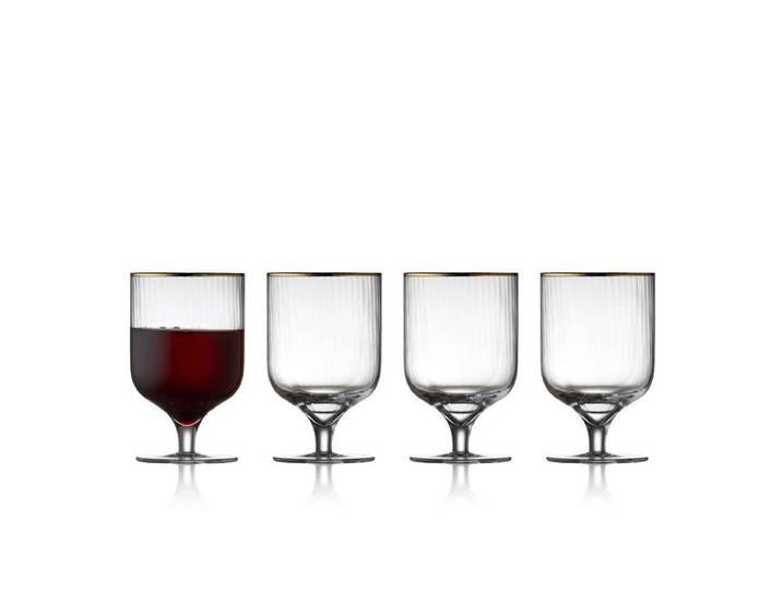 Weinglas Lyngby Palermo 4 Stück, 30 cl , transparent, H:12,2cm, Glas, Trinkgefässe, Weinglas