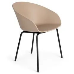2er-Set Zuiver Stuhl Void Kunststoff Latte