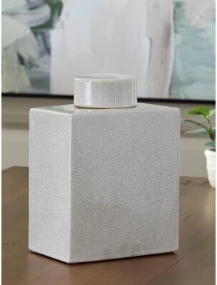 Signature Design by Ashley Haddworth Antique White Jar
