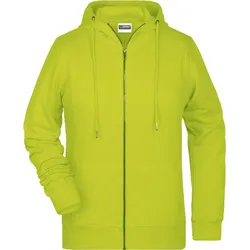 James & Nicholson Damen Kapuzen Sweatjacke 8025 acid yellow S