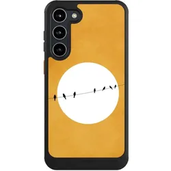 Nivocase Hülle für Samsung Galaxy S23+ Handyhülle NIVOcore Case Schwarz Mond Nacht Vogel (Samsung Galaxy S23+), Smartphone Hülle, Schwarz
