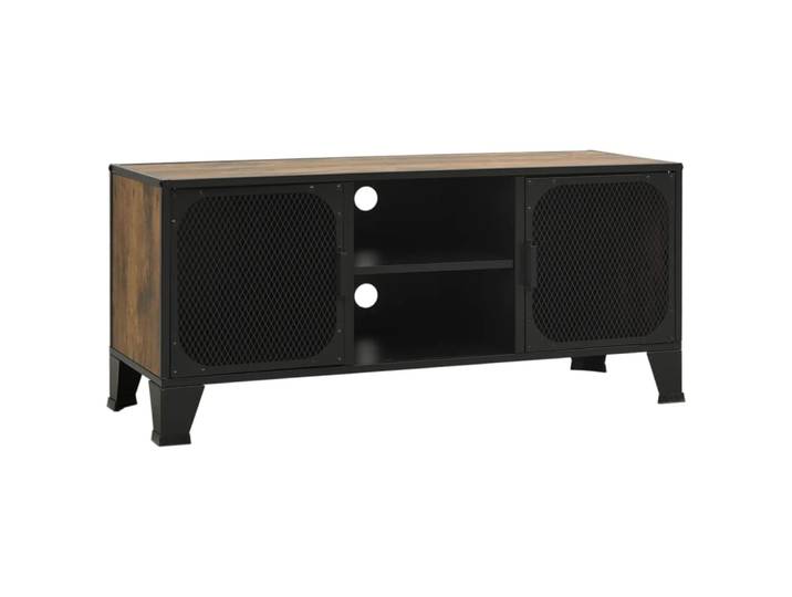 Meuble tv multimédia étagère 105 x 36 x 47 cm marron