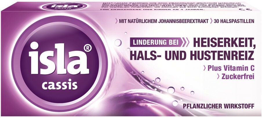 isla cassis Halspastillen bei Halskratzen und Reizhusten