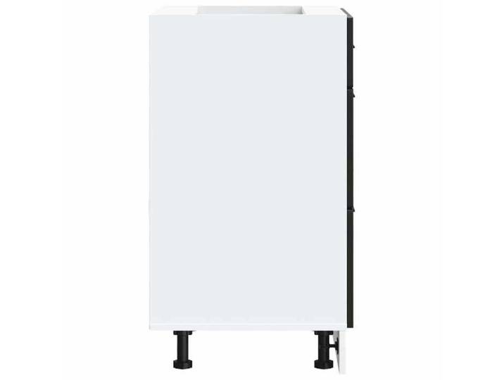 Moderne Meuble bas de cuisine « Porto SWEETY Meuble bas de cuisine » en bois d'ingénierie noir 60x46x81.5 cm BB1130
