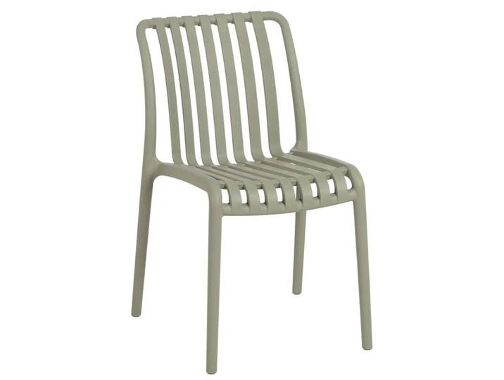 Chaise de jardin en polypropylène vert 50x58x80cm