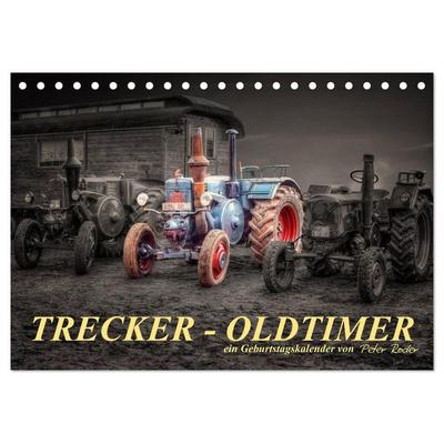 Trecker - Oldtimer / Geburtstagskalender (Tischkalender 2026 DIN A5 quer), CALVENDO Monatskalender