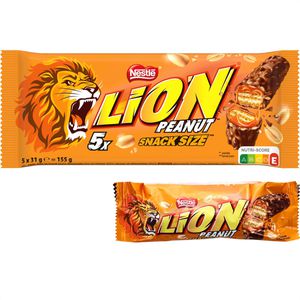 Nestle Schokoriegel Lion Peanut, 155g, je 31g, 5 Riegel