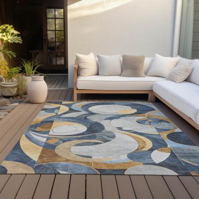 Addison Rugs Machine Washable Indoor/Outdoor Geometric Flair Chantille Rug