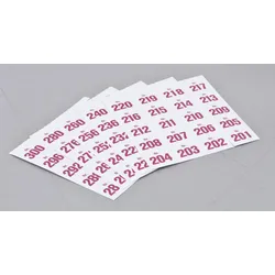WOLF & APPENZELLER Klebenummern magenta