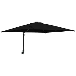 Helloshop26 - Moderner neigbarer Sonnenschirm für den Garten 248,5 x 247,5 x 160 cm schwarzes Polyester