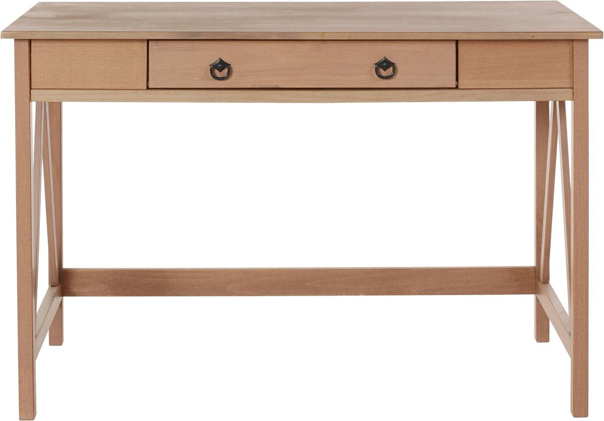 Notio Living Titian Bureau met 1 lade - Grijs Grenen