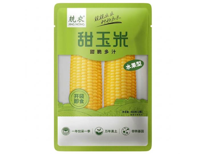 JING NONG Suikermaïskolven 400 g (bevat 2 stuks)