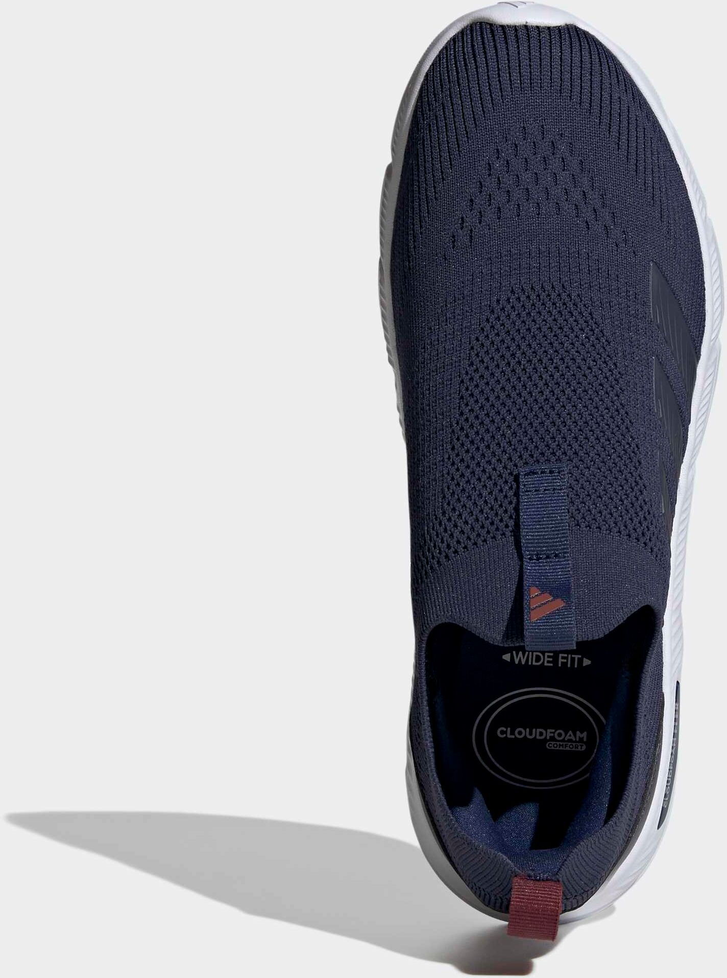 Walkingschuh ADIDAS SPORTSWEAR "CLOUDFOAM FLEX SOCK", Herren, Gr. 43, blau (dunkelblau, shadow navy, shadow rot), Textil, Schuhe Walkingschuh dunkelblau, shadow navy, shadow rot 43