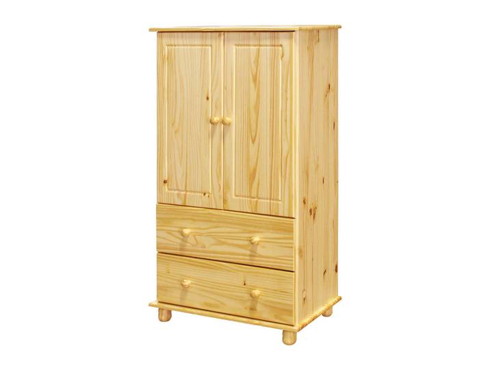 Livetastic Kommode, Natur, Holz, Kiefer, massiv, 1 Fächer, 2 Schublade(n) Schubladen, 80x136x43 cm, stehend, Holzmöbel, Kleinmöbel Holz, Holzkommoden