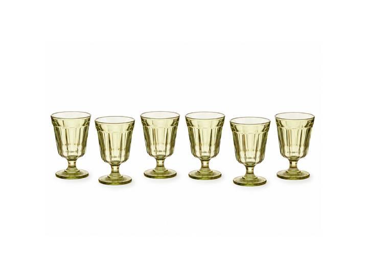 Ensemble de verres Gomos 6 pièces 14cm Vert/Vert