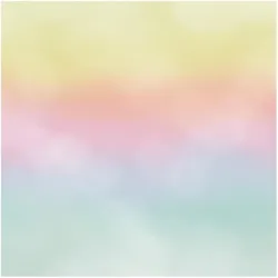 FOTOTAPETE Regenbogen Wasserfarben 192/192 cm