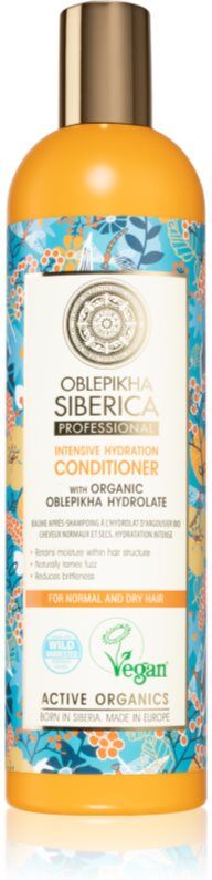 Natura Siberica Oblepikha (Sea-Buckthorn) après-shampoing hydratant pour cheveux normaux à secs 400 ml