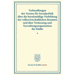 Verhandlungen des Vereins für Socialpol, Fachbücher