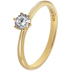GLIZZ GL8668 Damenring mit Diamant 0,25 ct. Gold 333/8K Brillantring, 56/17,8