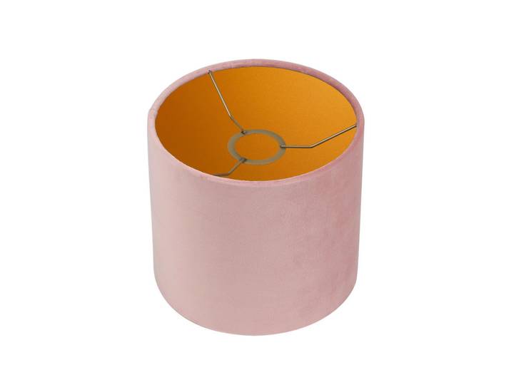 Leuchtenschirm, Rosa, Metall, zylindrisch, E27, 23 cm, Lampen & Leuchten, Innenbeleuchtung, Lampenschirme