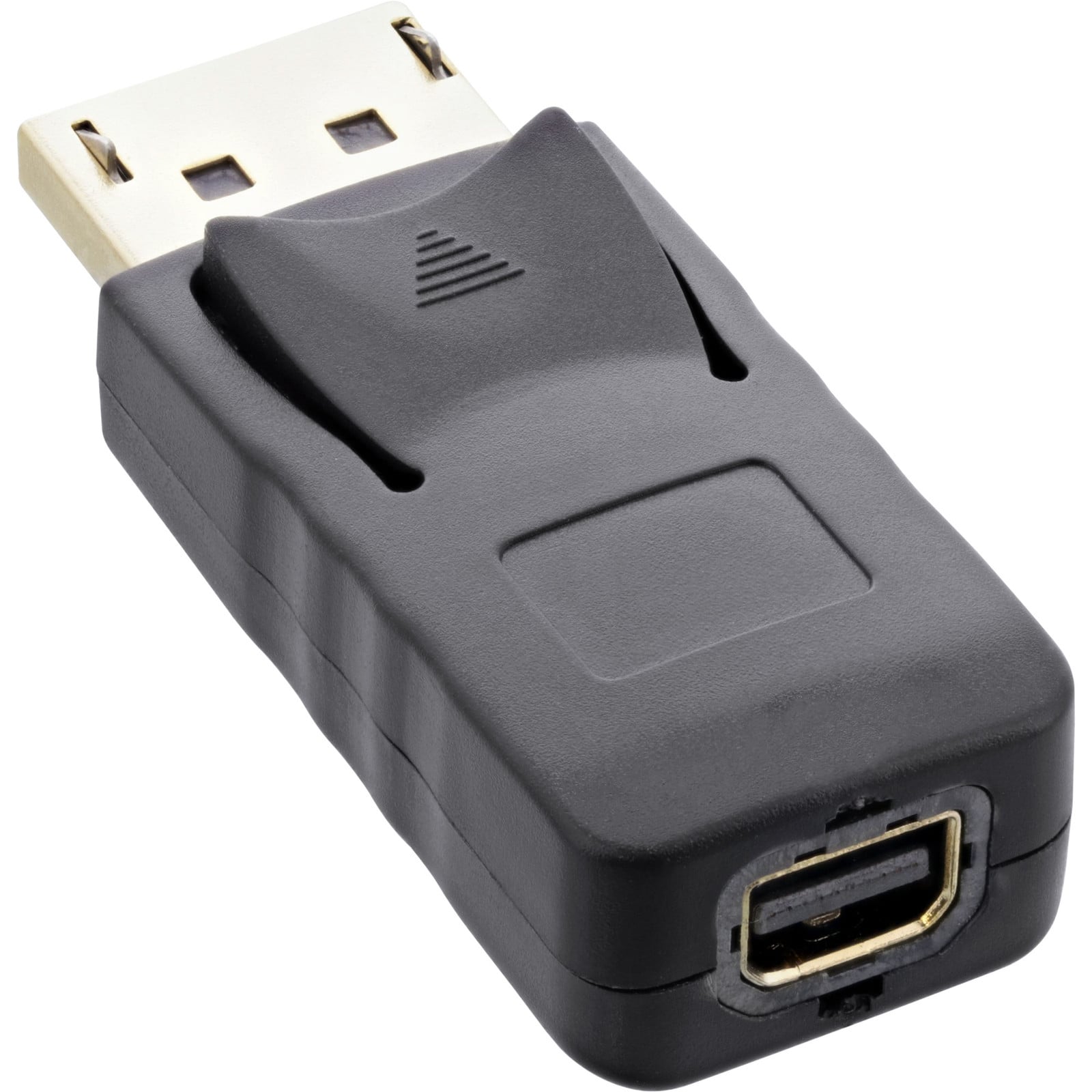 InLine 17196A DisplayPort naar mini DisplayPort adapter, 4K/60Hz, zwart/goud