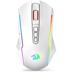 Redragon M914W-RGB NIX (Kabelgebunden, Kabellos), Maus, Weiss
