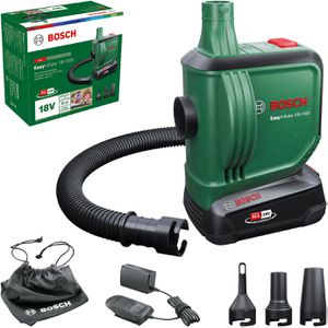 Bosch Luftpumpe EasyInflate 0603947201, mit Akku, 18V, für Luftmatratzen und Schlauchboote, 0,03 bar / 0,5 psi