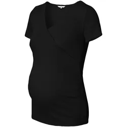 Noppies Umstands- und Still-T-Shirt Sanson Rippqualität, schwarz, S
