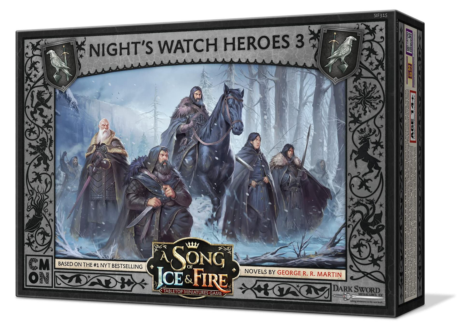 CMON A Song of Ice and Fire Tafeldecoratie Miniaturen Helden van de Night's Watch Set I