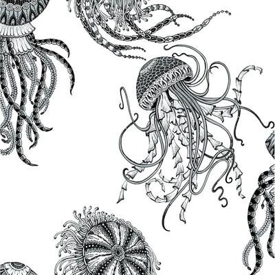 NextWall Jellyfish Peel and Stick Wallpaper