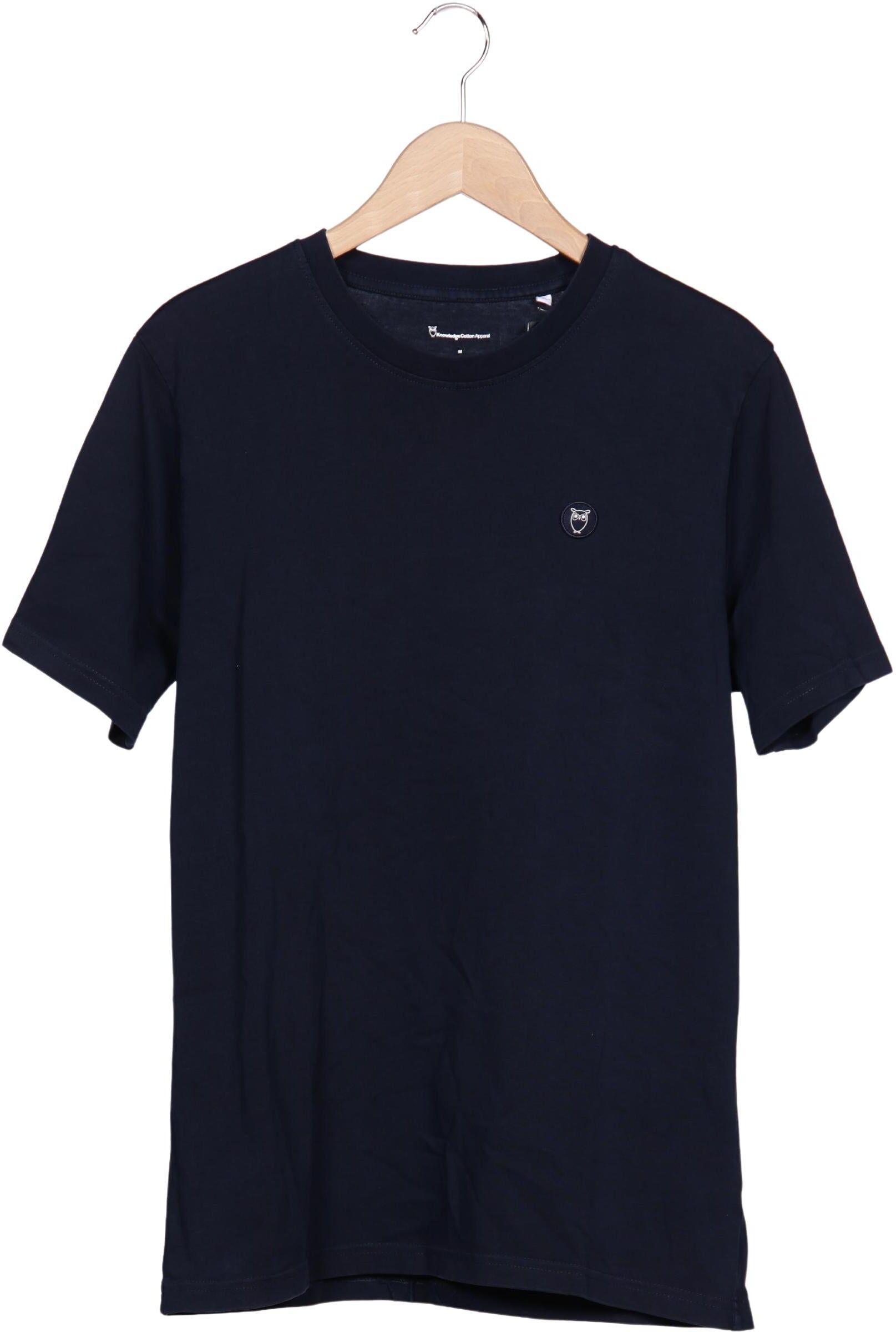 Knowledge Cotton Apparel Herren T-Shirt, Marineblau, Gr. M, Baumwolle - Second Hand