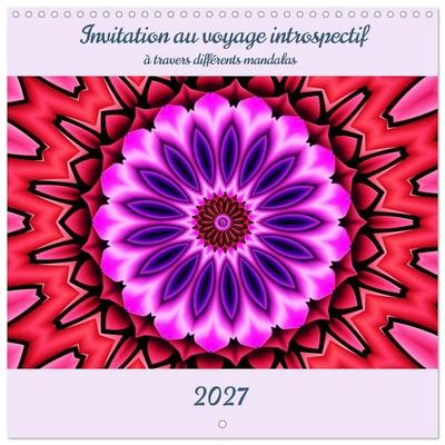 Invitation au voyage introspectif (Calendrier mural carré 2027 30x30 cm) Calendrier double avec une page pour vos prises de notes