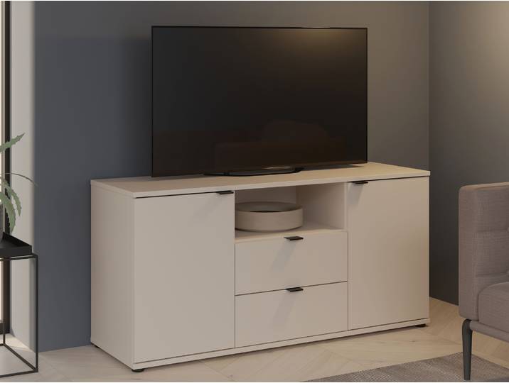 GINNY TV-Unterschrank, Material Spanplatte, Sand