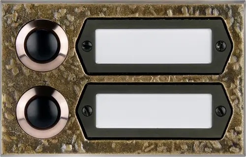 Grothe 55512 Klingeltaster mit Namensschild Bronze