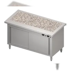 Stalgast Wärmeschrank "Free Flow" mit einer Wärmeplatte aus Granit 1132x750x880 mm Edelstahlabdeckung