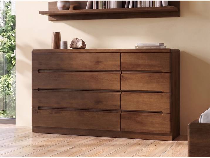 Kommode Kernbuche Dunkel „Marlon“ 150 cm Massivholz Buche Dunkel