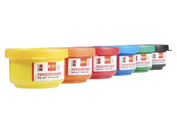 Marabu KiDS Fingerfarben Set 6 × 35 ml
