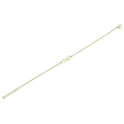 Armband ADELIA´S "Armband – Unendlichkeitszeichen aus Edelstahl 17+3 cm", gold, Armbänder, Damen, 20cm, Edelstahl, Armband, Ein kleines Geschenk mit großer Wirkung