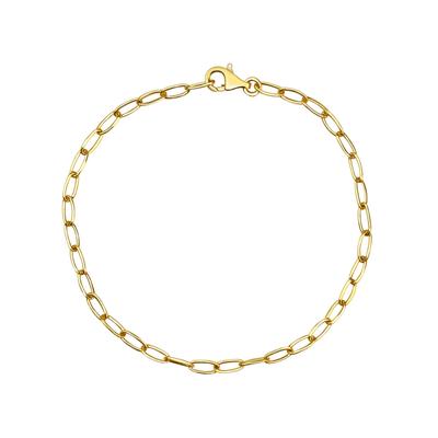 Armband VIVANCE "375 Gelbgold", gelb, Armbänder, Damen, 18,5cm, Gold, glänzend, Armband