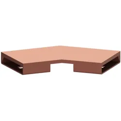 Kessel Verbindungsstück 45103.02 Copper gebürstet, Winkel 45 Grad