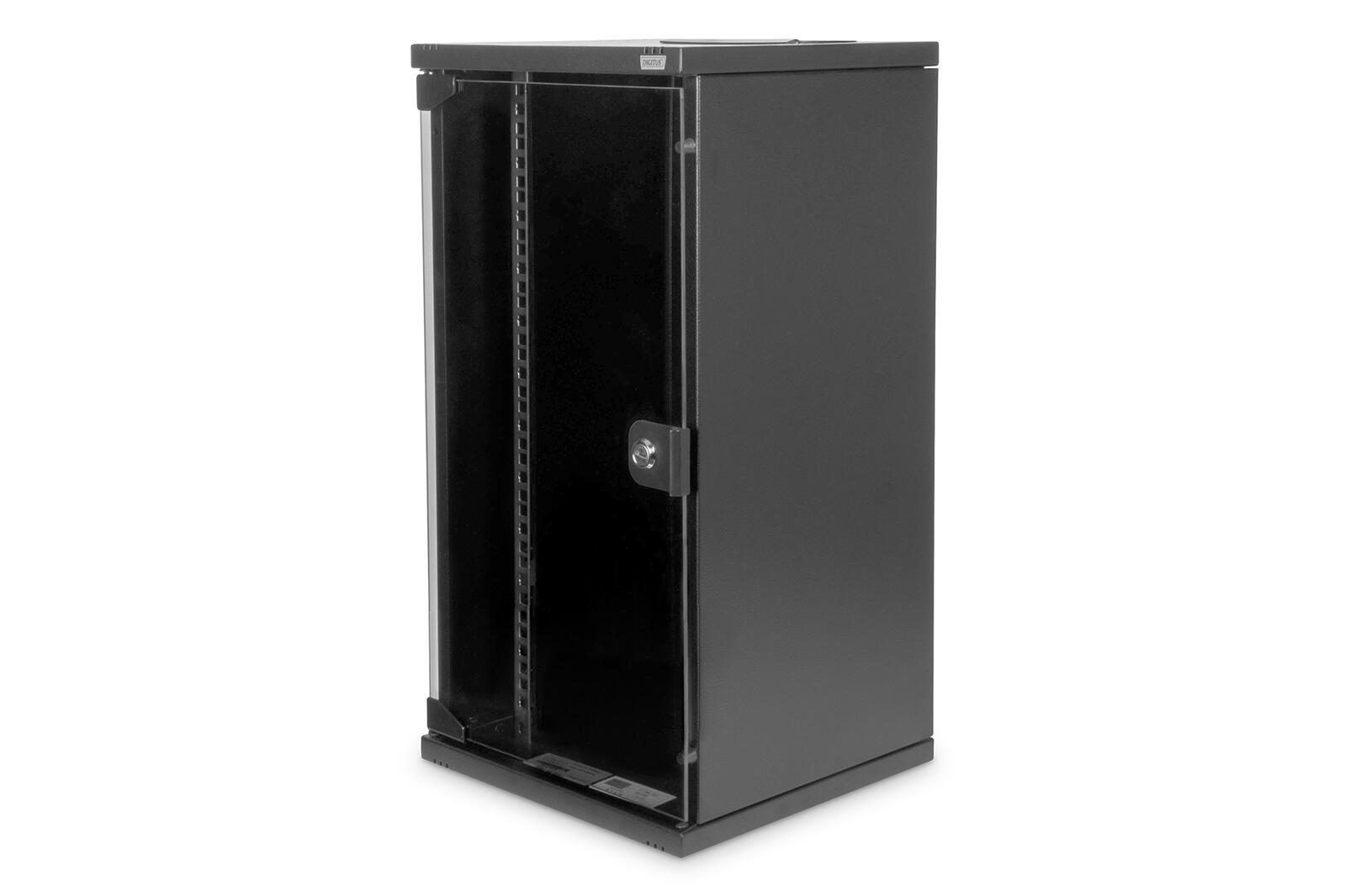 Digitus 12HE 10"-Wandgehäuse RAL 9005 schwarz DN-10-12U-B