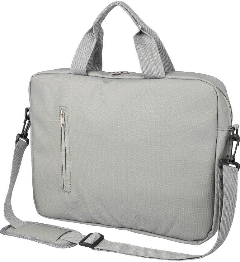 Sacoche porte-ordinateur 15 pouces en PU publicitaire Floyd gris